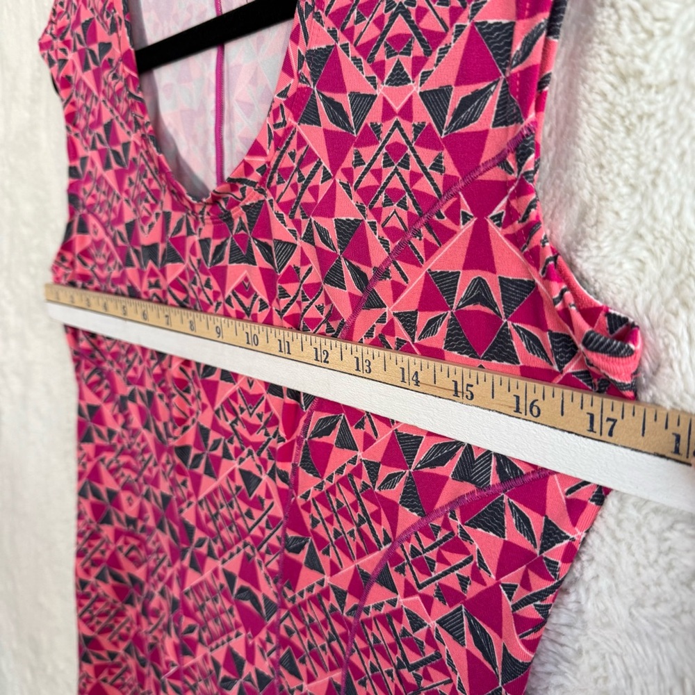 Title Nine Dream Dress Women's Small Pink Geometric Golf Active Athleisure - Picture 9 of 10